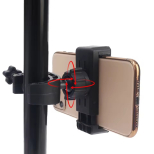 Telefoonhouder met schroefklem